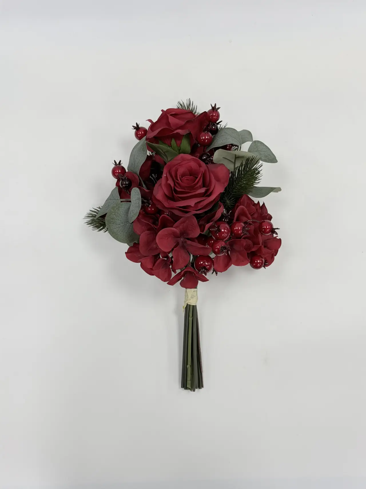 XinYue Kunstblumen - 把束仿真玫瑰花绣球花HB081-63