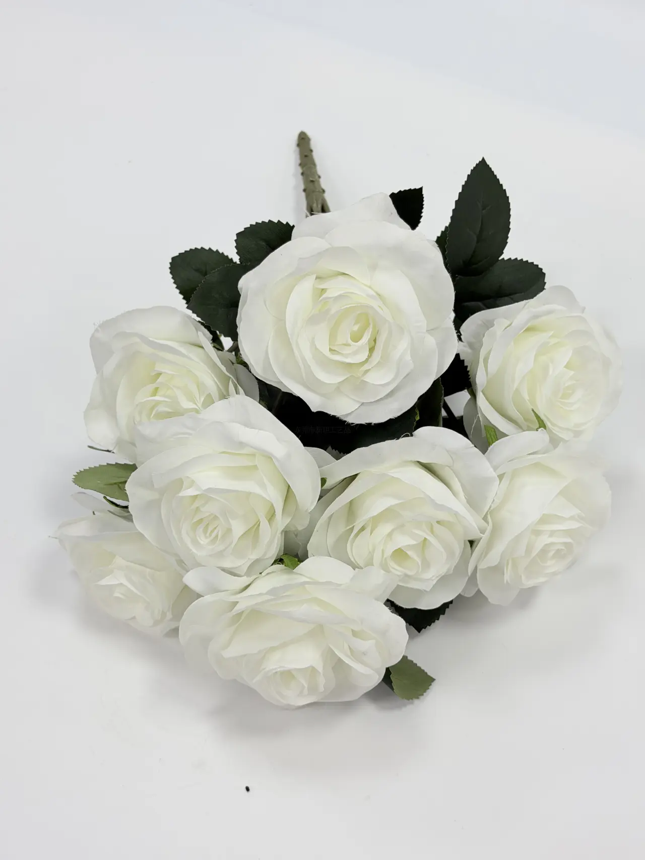 老九头玫, Bouquet, Product code BHA057-1, 把束仿真玫瑰花BHA057-1, image 2