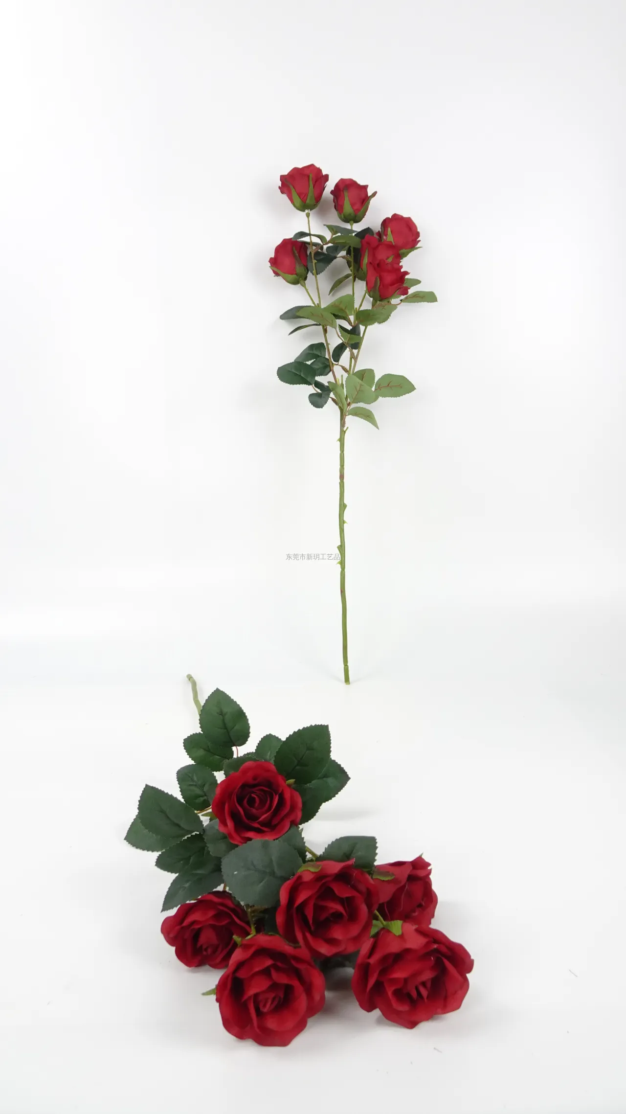 زهور XinYue الاصطناعية - 单支仿真玫瑰花JH139-5