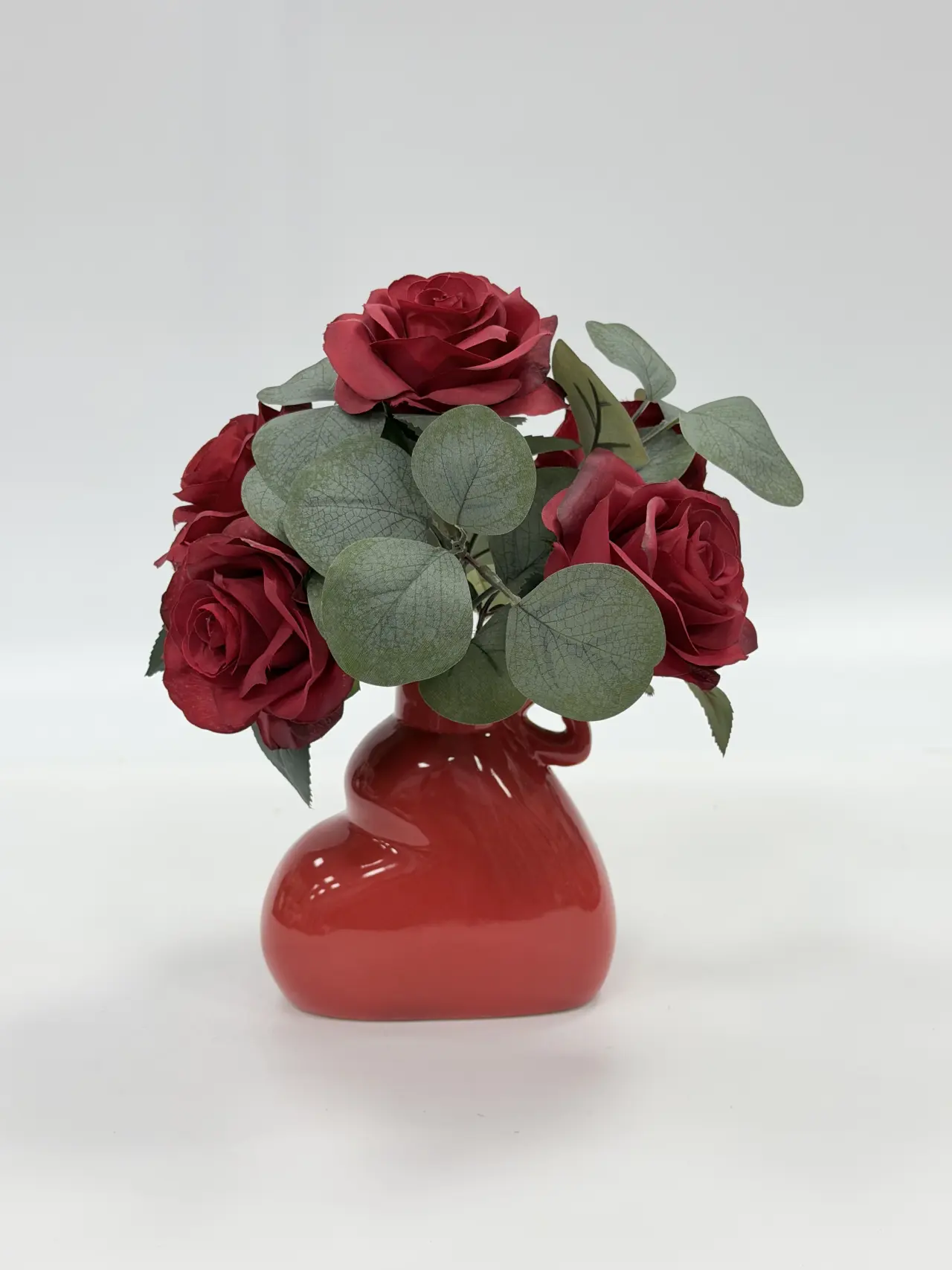 724玫瑰, Стандартный горшечный, Product code HBAPT25052-63, 常规盆栽仿真玫瑰花HBAPT25052-63, image 1